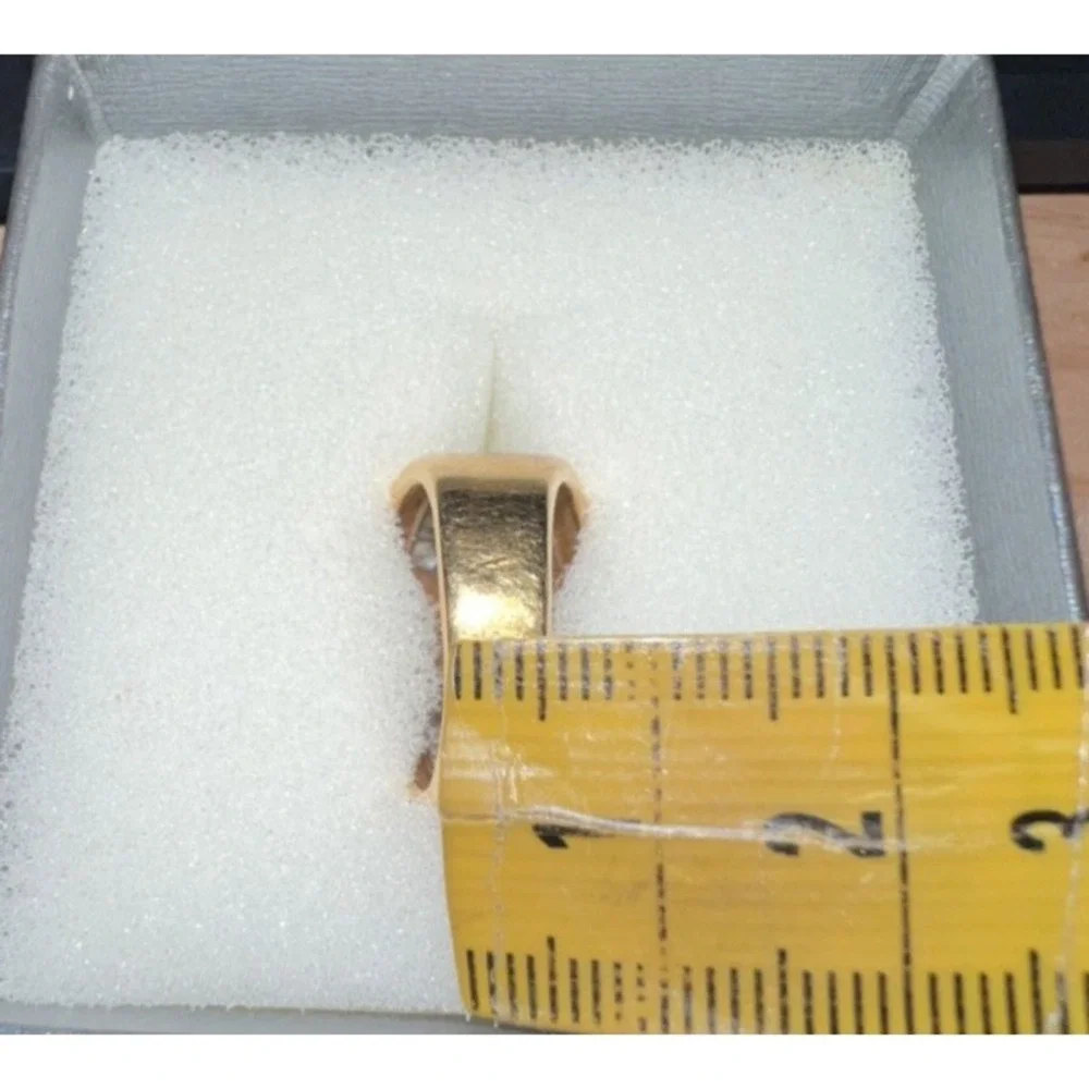 Vintage Cartier Dome Ring Sparkling Diamond Accent 18k Gold Cocktail Statement - Picture 9 of 13